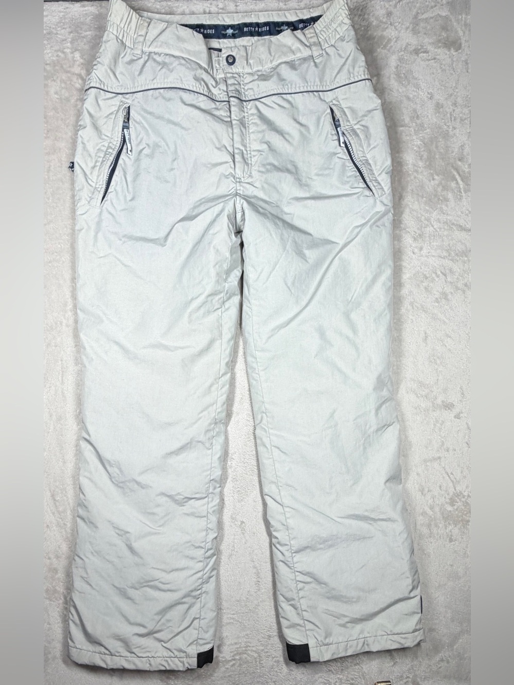 Betty Rides Cream Snowboarding Insulated Snow Winter Pants Size Large